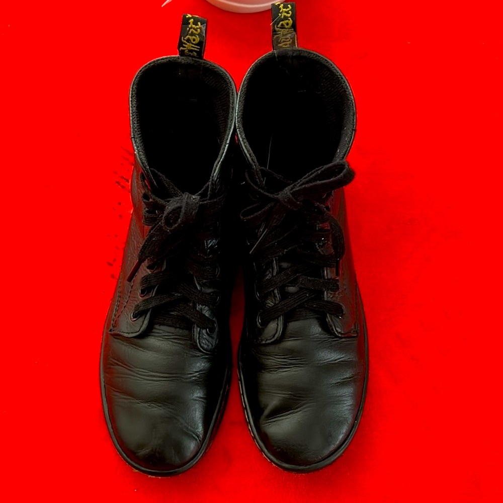Dr. Martens Black Leather Women's Boots